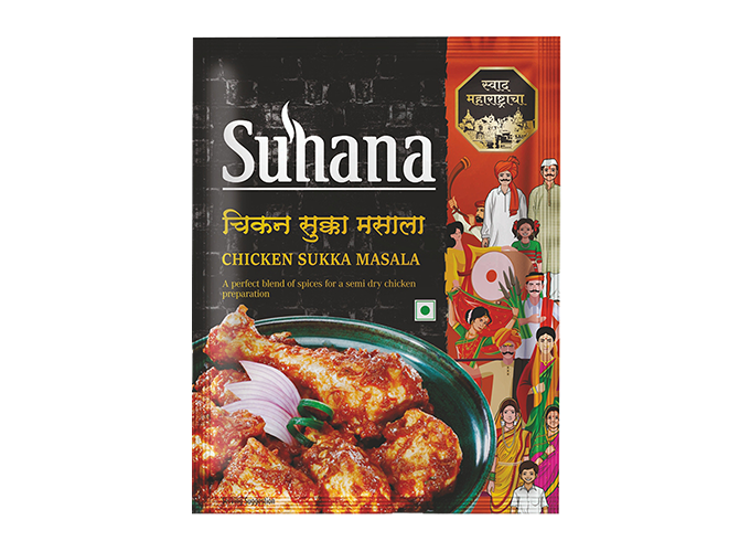 Suhana Chicken Sukka Masala 25g Pouch