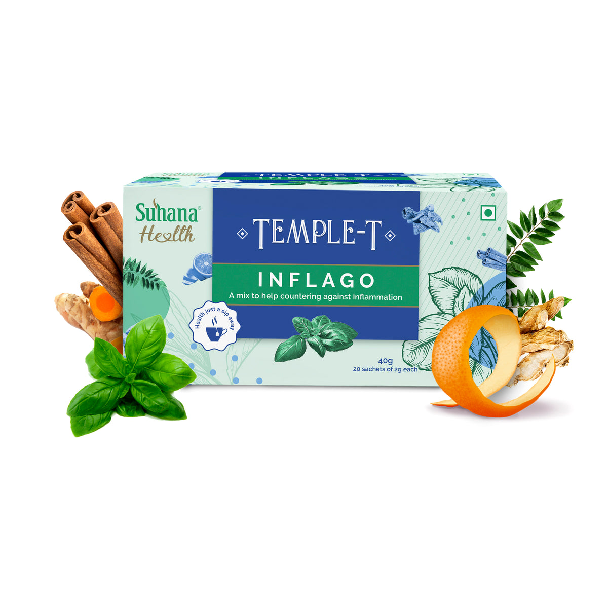 Suhana Health Inflago Herbal Premix Temple T Sachet