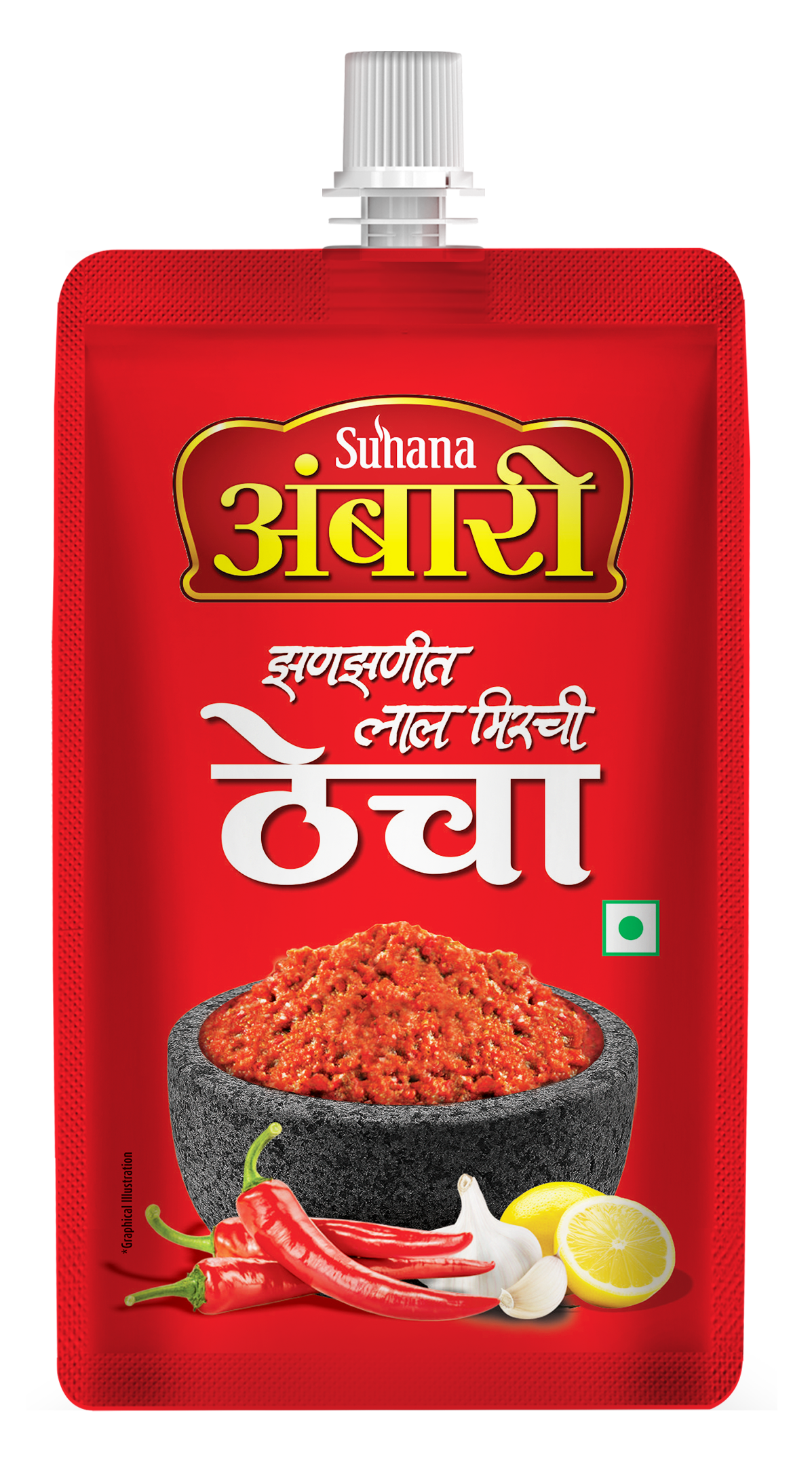 Ambari Red chilli Thecha Pouch