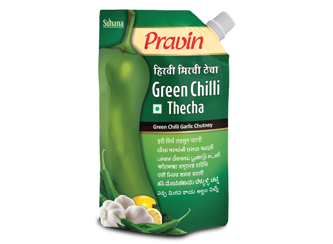 Pravin Green Chilli Thecha Pouch