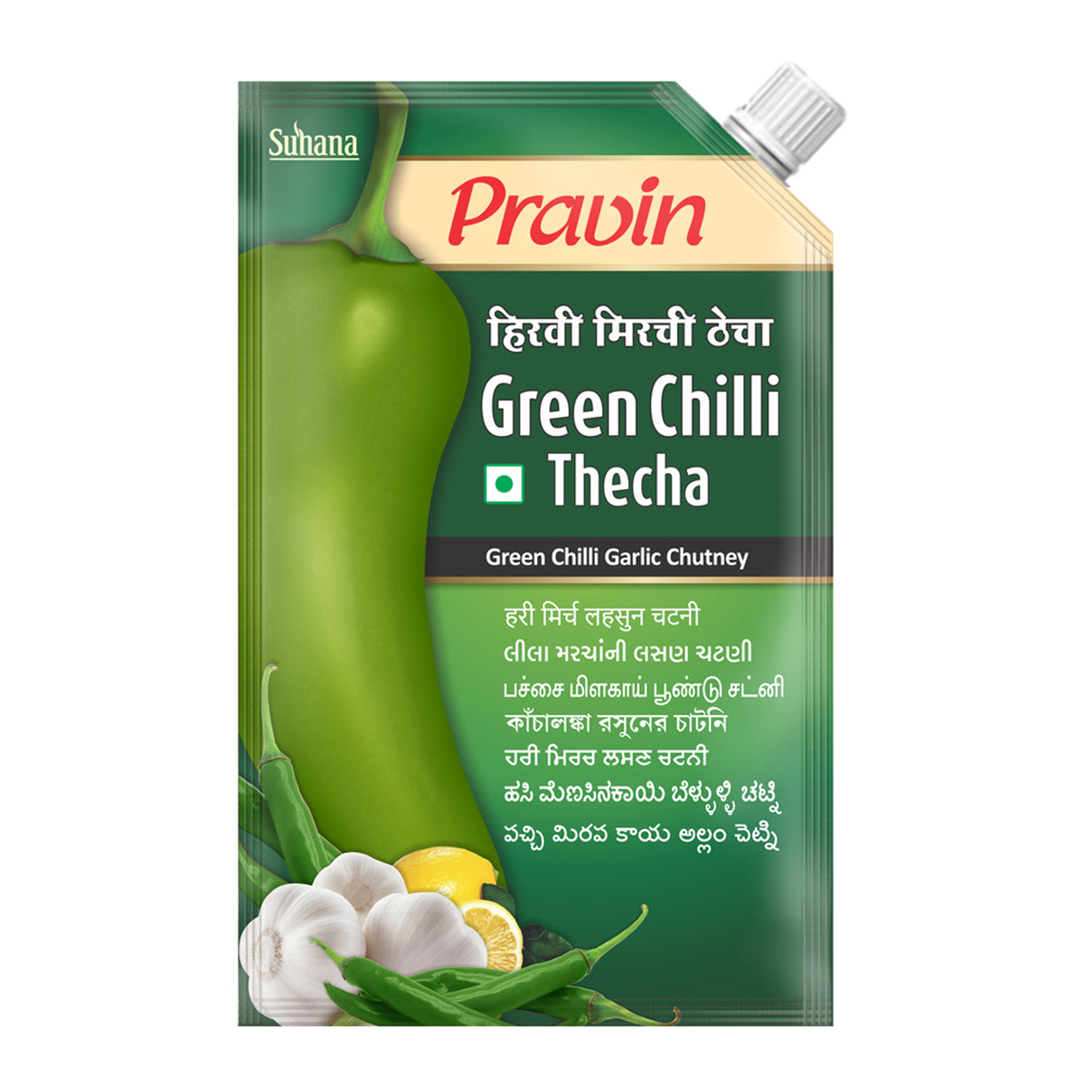 Pravin Green Chilli Thecha Pouch