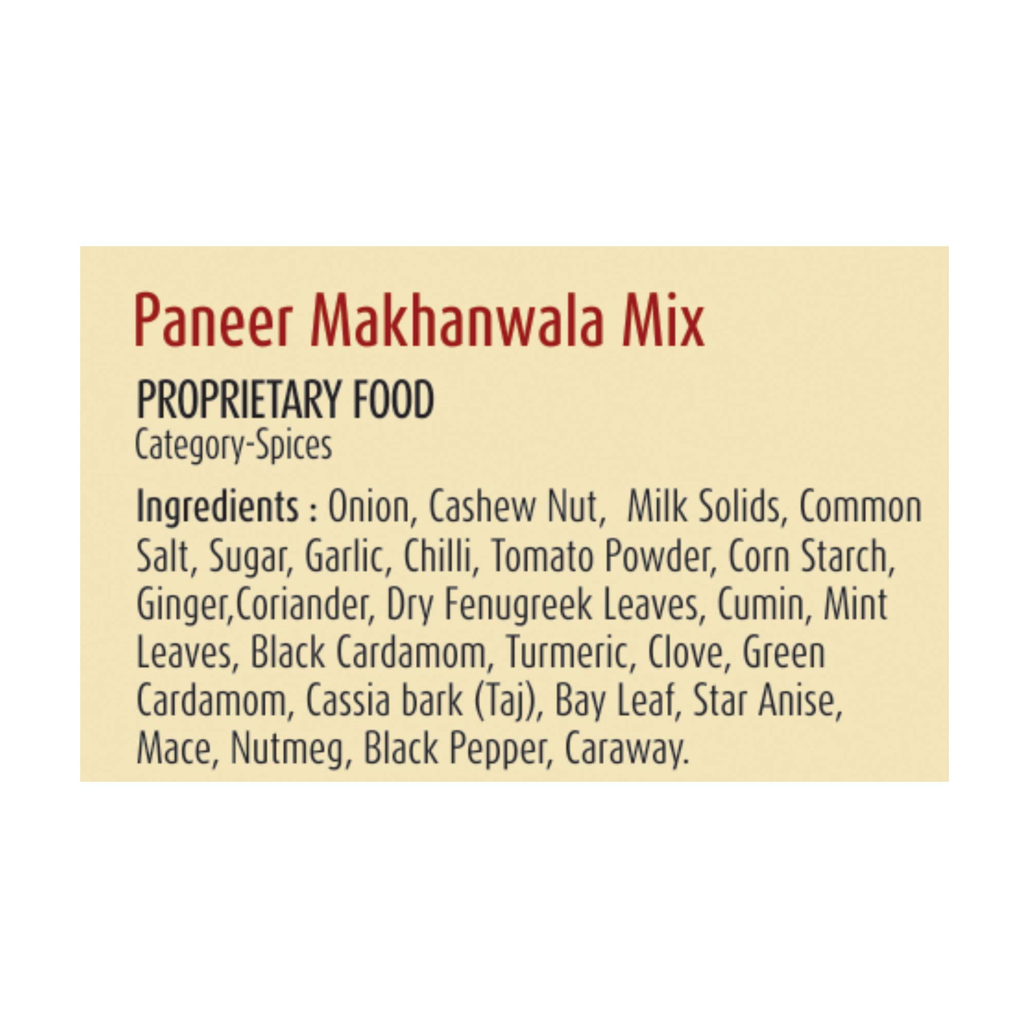 Suhana Paneer Makhanwala Spice Mix Pouch