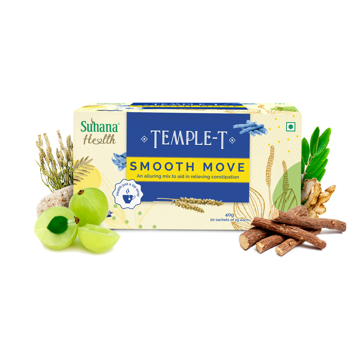 Suhana Health Smooth Move Herbal Premix Temple T Sachet