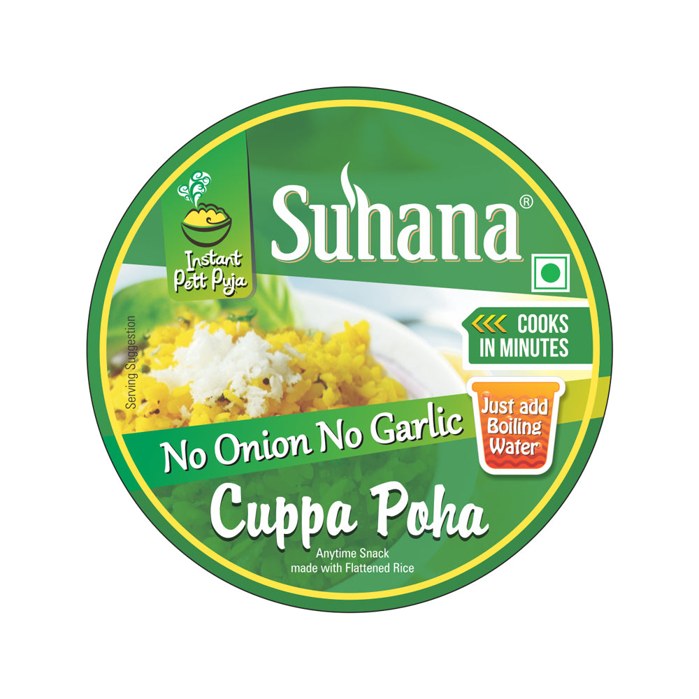 Suhana Ready To Eat Poha No Onion No Garlic Cuppa