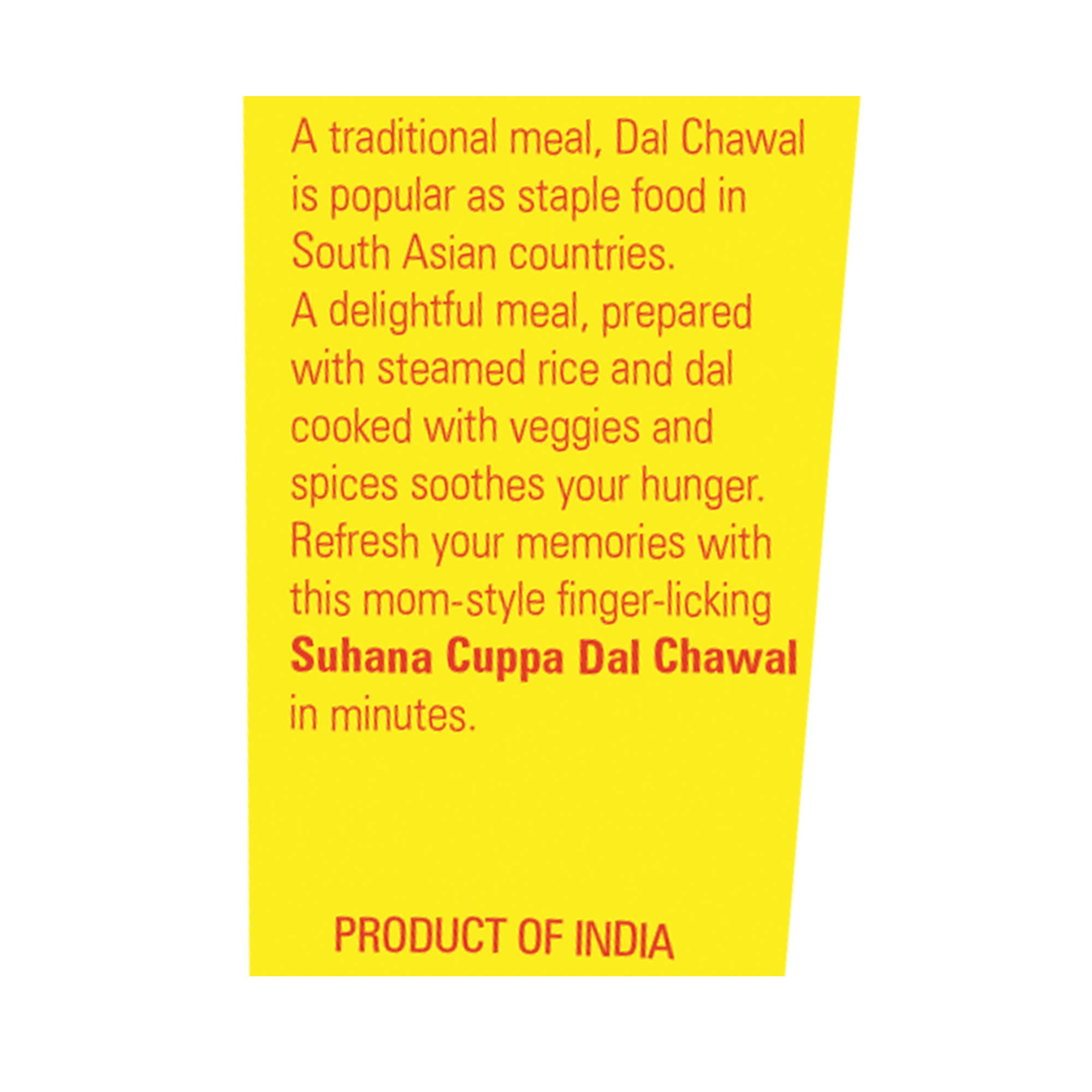 Suhana Ready-to-eat Dal Chawal Cuppa