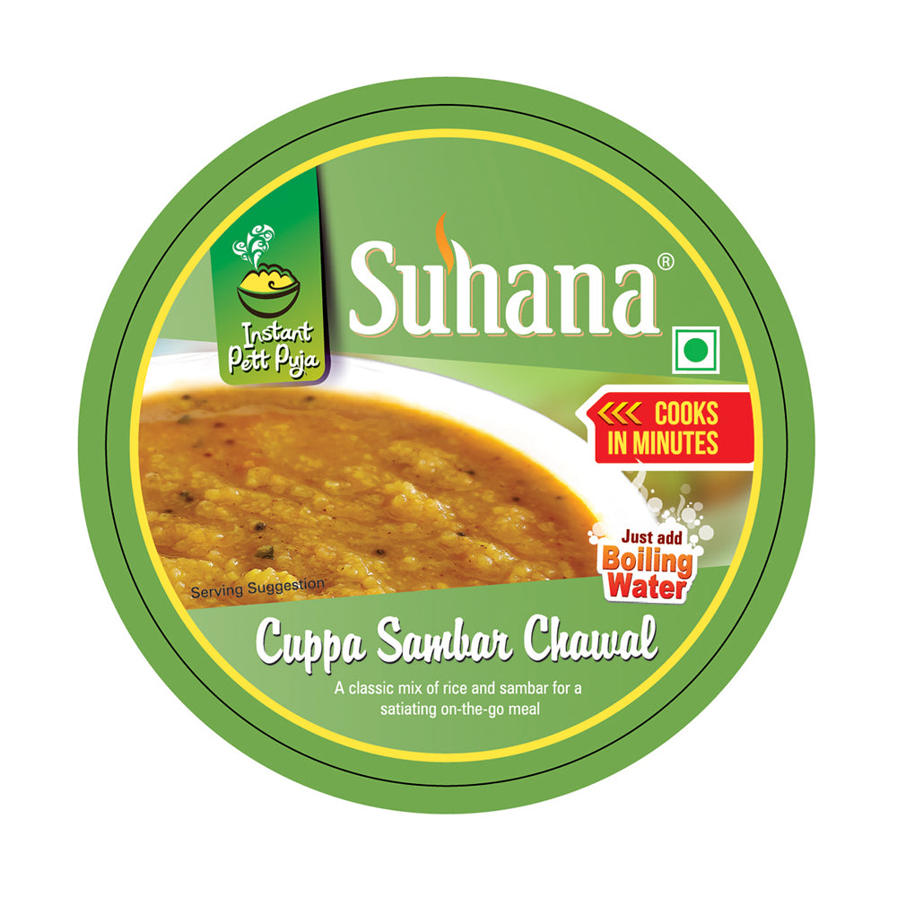 Suhana Ready To Eat Sambar Chawal Mix Cuppa