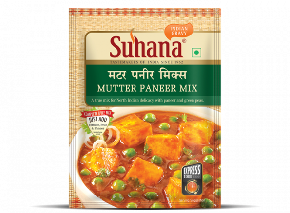 Suhana Mutter Paneer Masala Spice Mix 25g Pouch