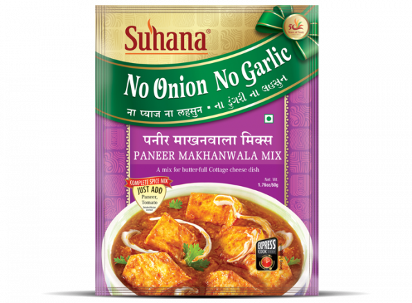Suhana Paneer Makhanwala (NONG) Spice Mix 50g Pouch (Jain Special)