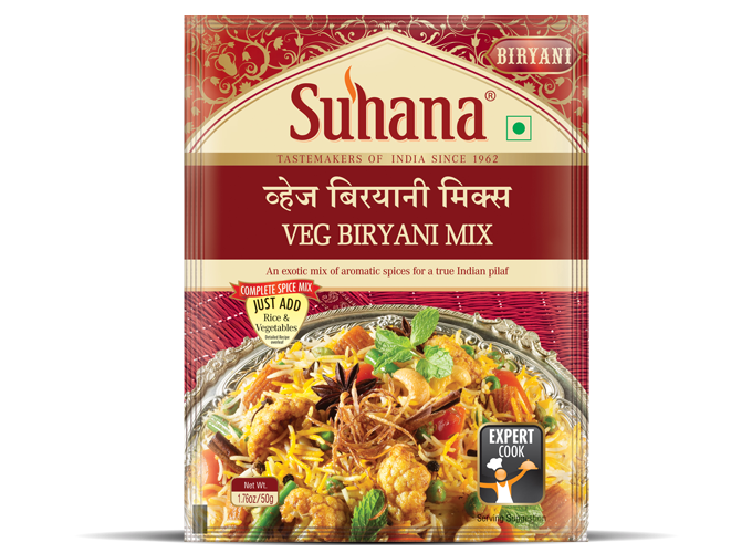 Suhana Veg Biryani Spice Mix 50g Pouch
