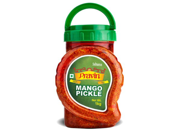 Pravin Mango Pickle 1kg Jar (Mango Shape)