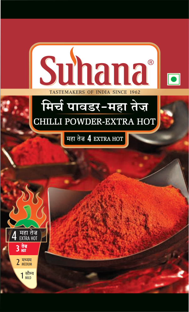 Suhana Extra Hot Chilli Powder 100g Box