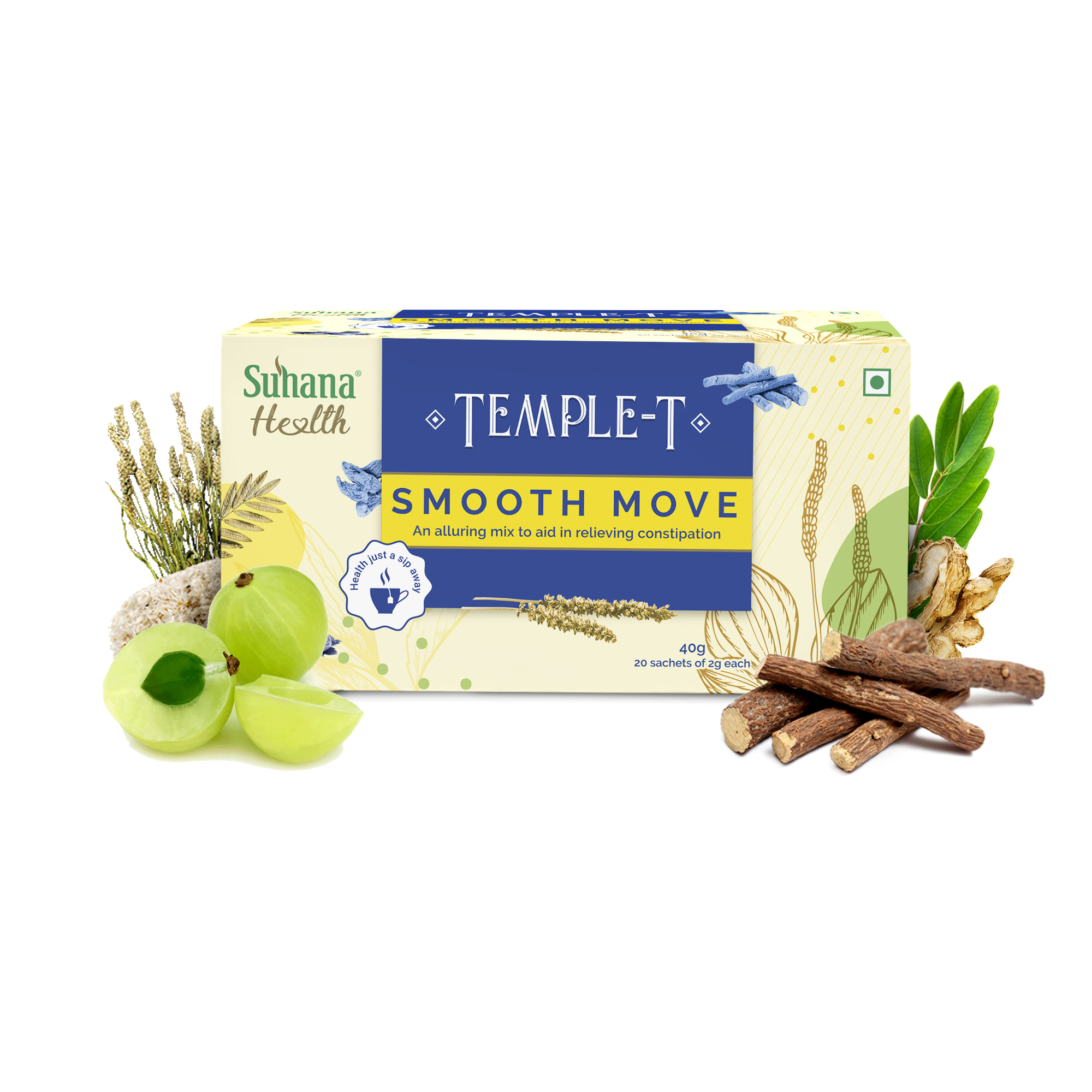 Suhana Health Smooth Move Herbal Premix Temple T