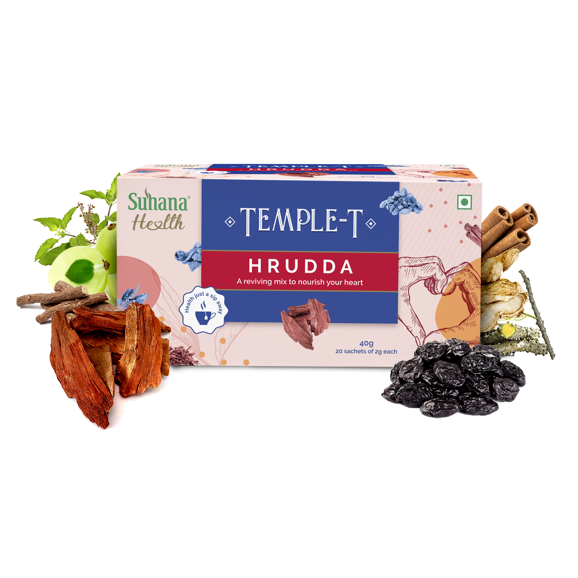 Suhana Health Hrudda Herbal Premix Temple T